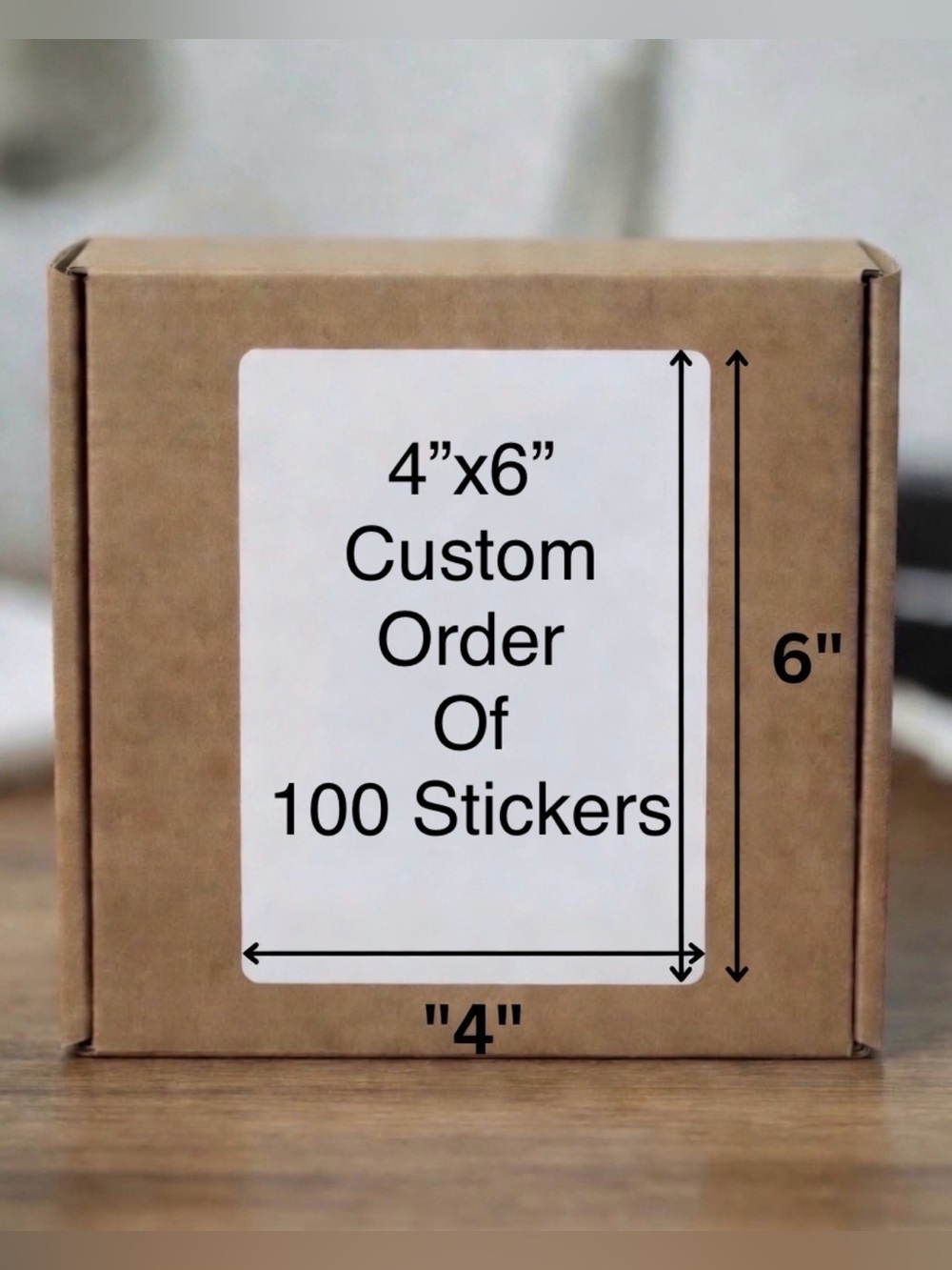 Custom Stickers Set of 4”x6”-100ct. New